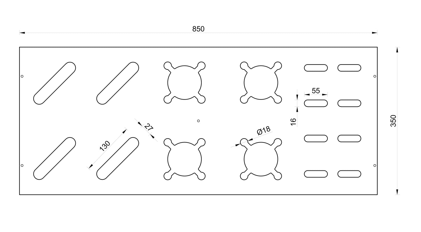 Kombineret træstativ til ski, langrendsski og stave