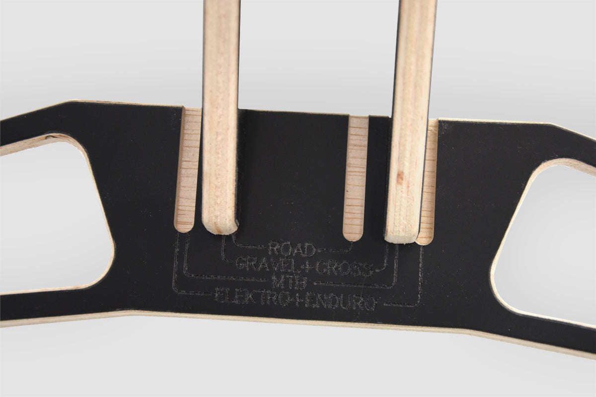 Justerbart stativ til 3 cykler