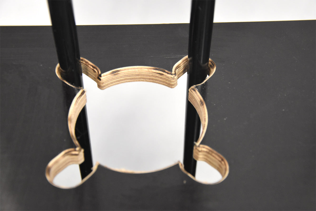 Kombineret træstativ til ski og stave