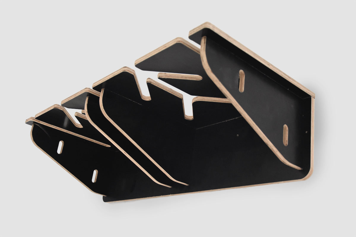 Vægholder til 6 par ski og stave