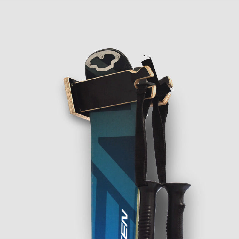 Ophængt stativ til 1 par ski