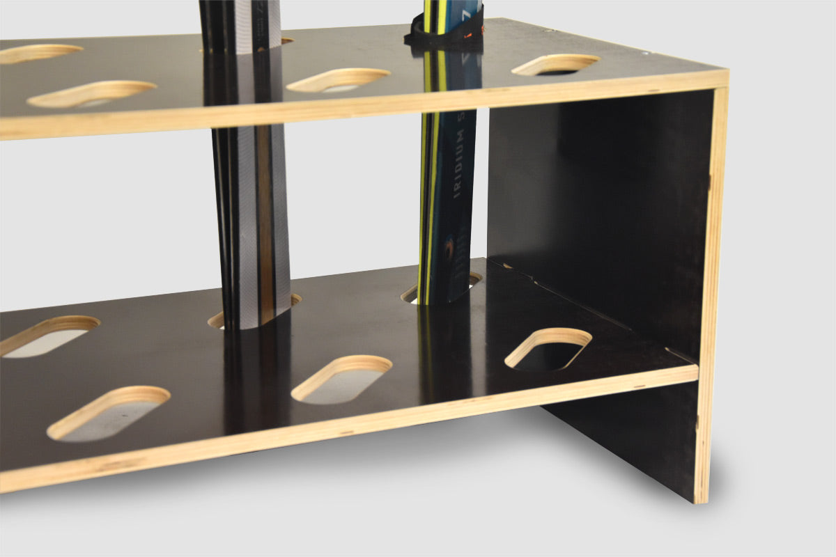 Træ-skistativ – 8 par, 61 x 33 cm