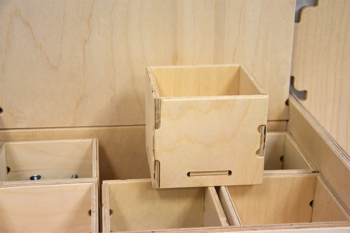 Ophængt organizer med 6 bokse